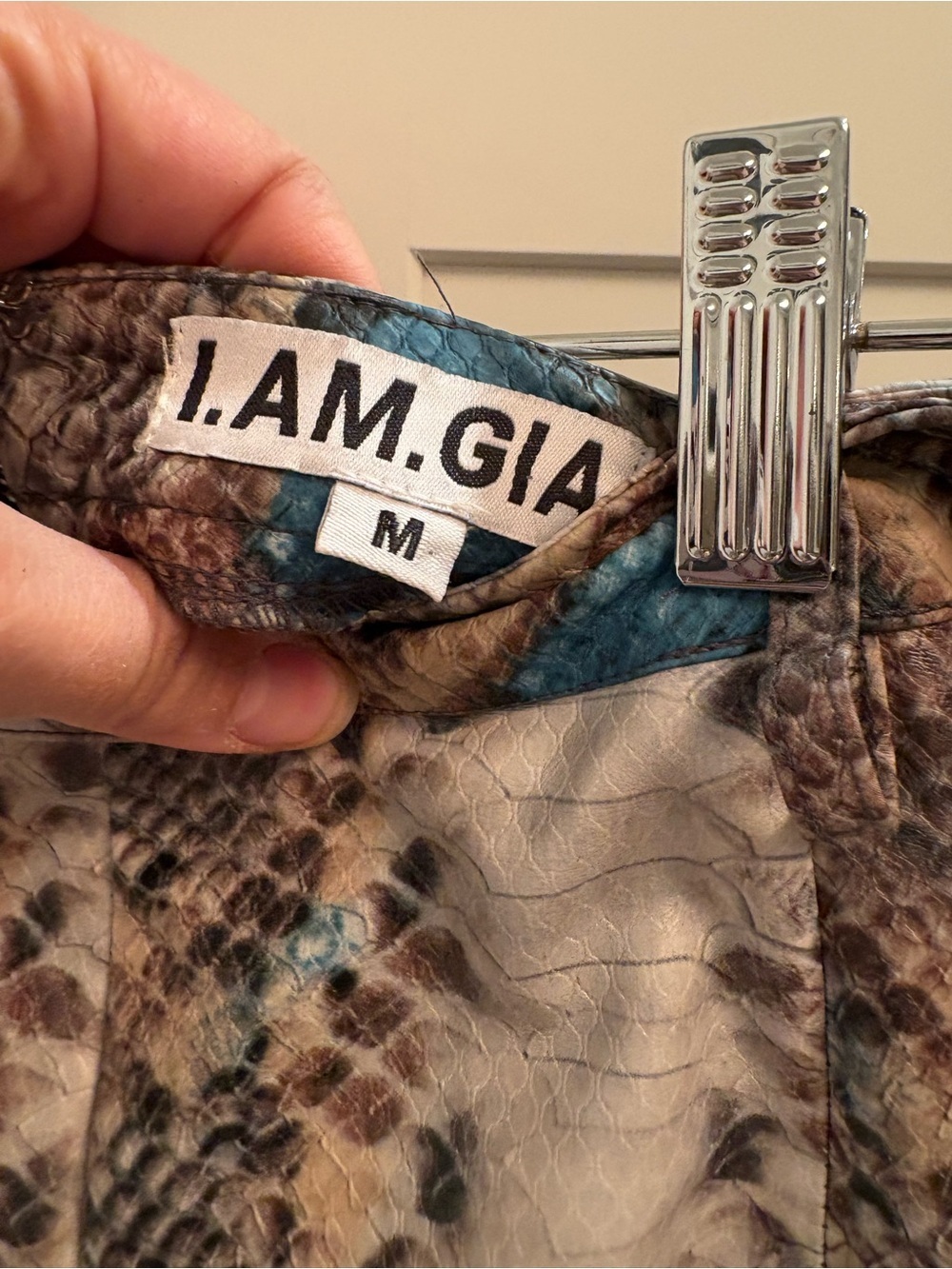 I.AM.GIA Snake Skin Python Pants - Picture 4 of 6